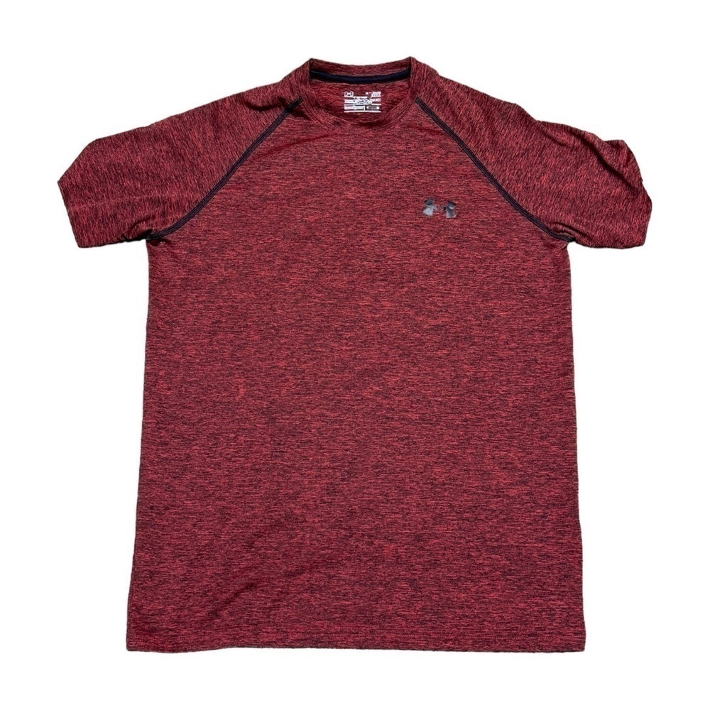 Under Armour Red Heather Heat Gear Loose Fit Tee, Small